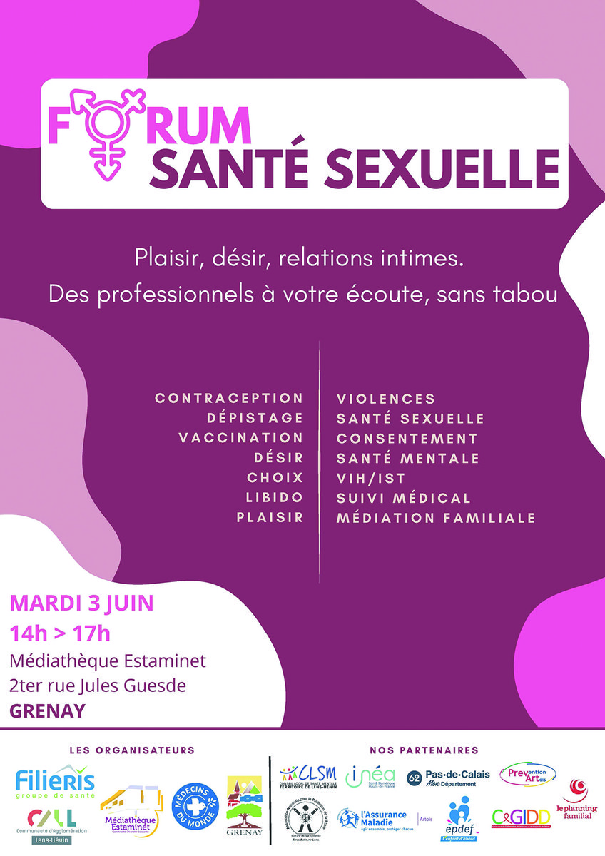 Affiche forum santé sexuelle Grenay 2025 DEF-1(1)