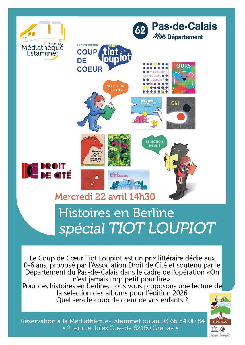 Histoires à dévorer en Berline Tiot Loupiot 2026
