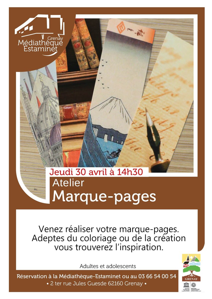Marque pages 30 avril 1